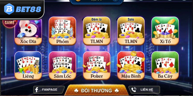 Giới thiệu game bài đổi thưởng Bet88